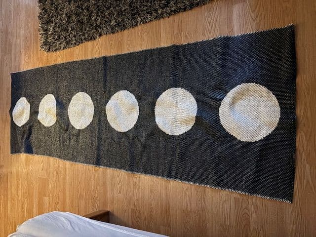 Vera Matta Svart / Vanilj, Pappelina 