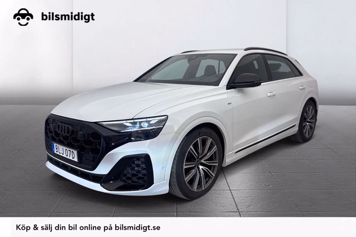 Audi Q8 60 TFSI e Q S Line BlackApp+ Drag 360° Valcona MOMS 490hk