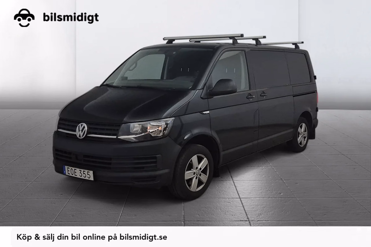 Volkswagen Transporter T32 2.0 TDI Aut Komfortpkt Drag Inredd 2xSidodörr 3sits 150hk