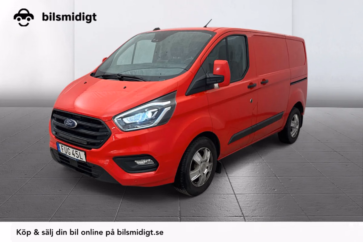 Ford Transit Custom 340 2.0 Aut L1 2xSidodörr 3sits Kamera Värmare MOMS