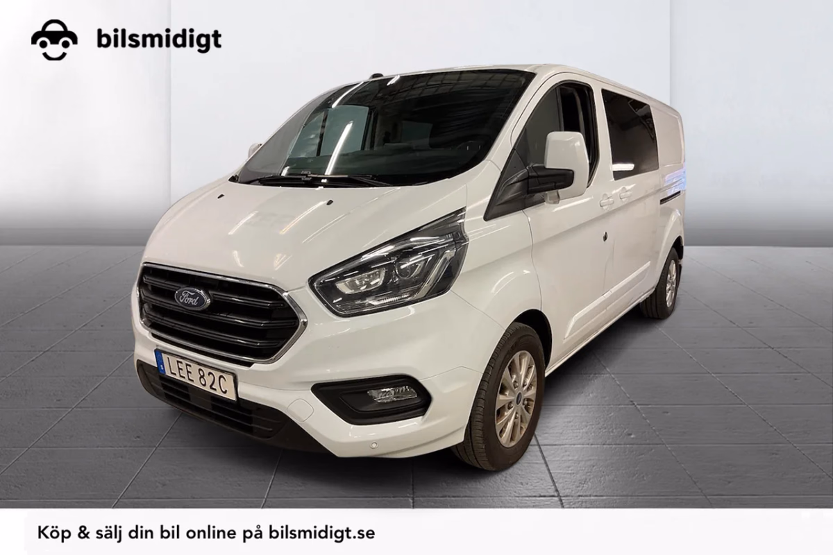 Ford Transit Custom 340 Crew 2.0 Aut 5sits Drag Kamera MOMS 170hk