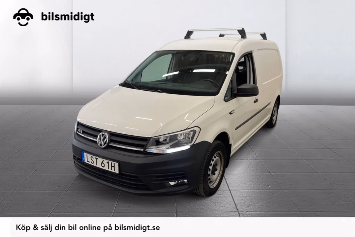 Volkswagen e-Caddy Maxi 37.3 kWh Drag Inredd Värmare P-Sens MOMS 113hk