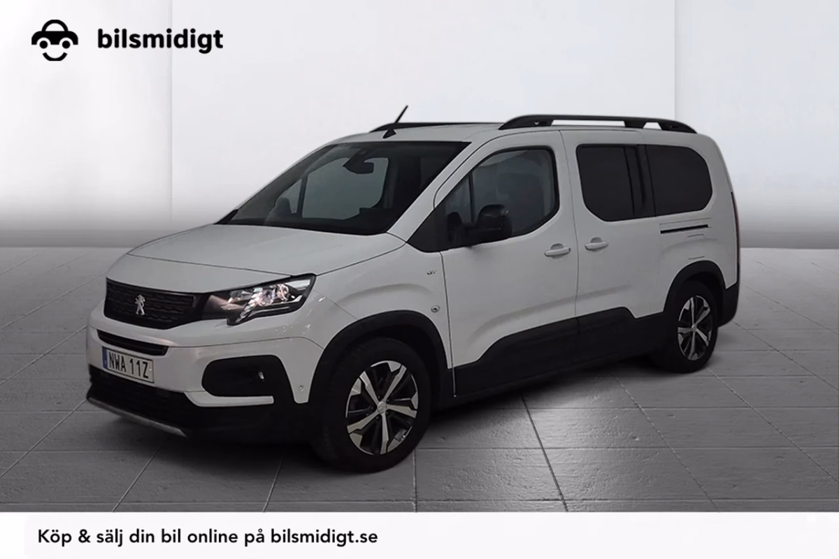 Peugeot e-Rifter GT Line 7-sits 50 kWh Cockpit Navi Kamera MOMS 136hk