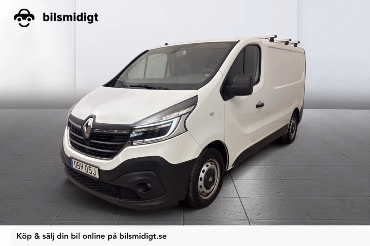 Renault Trafic 2.8t 2.0 L1 Drag Inredd Kamera Värmare 3-sits MOMS